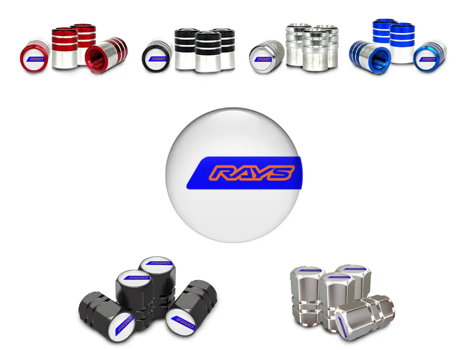 Rays Couvercles De Valve SUV Style Tuning
